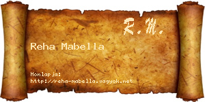 Reha Mabella névjegykártya